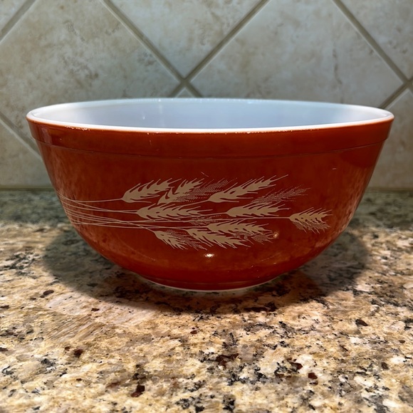 Vintage PYREX Autumn Harvest Mixing Bowl Rust Orange 403 - Picture 1 of 6